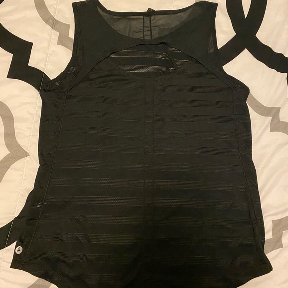 90 Degree By Reflex Tops - Black sheer tank top